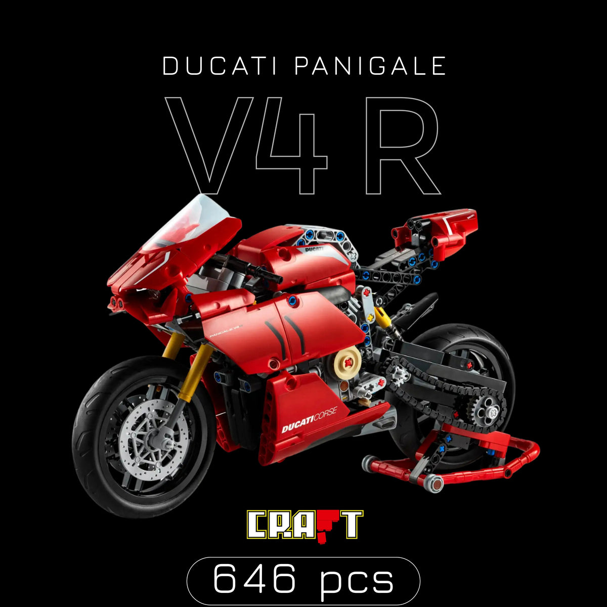 Ducati Panigale V4 R (646 peças)