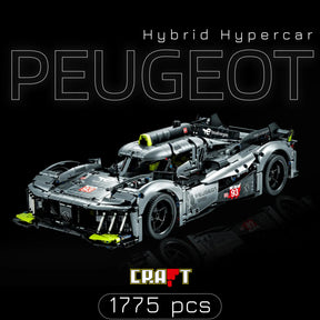 Peugeot 9x8 LeMan Hybrid Hypercar (1775 peças)