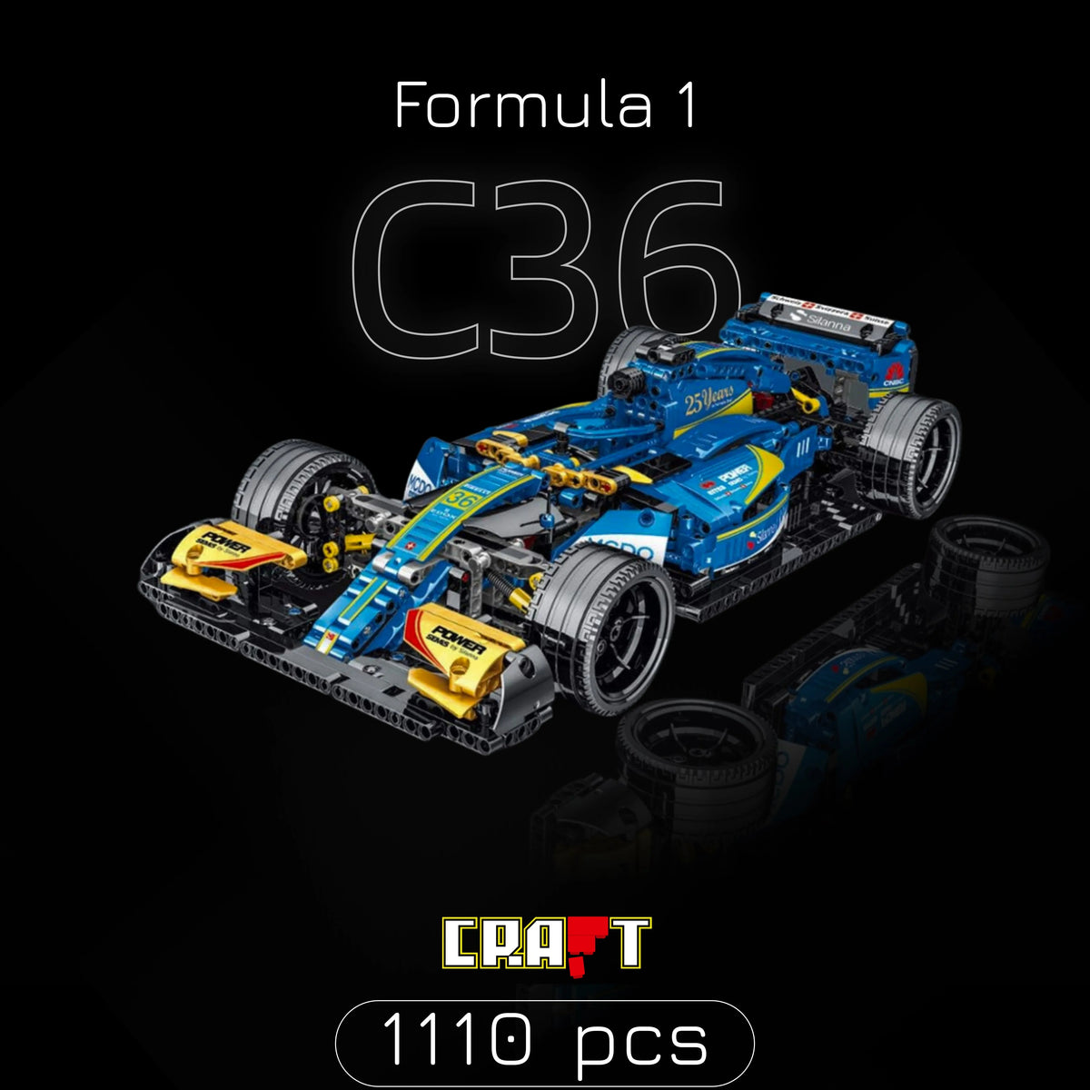 Fórmula 1 - Sauber C36 Azul (1110 pcs)