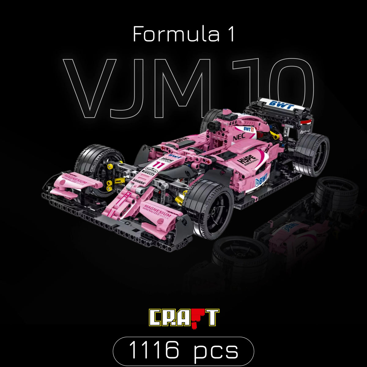 Fórmula 1 - VJM 10 Rosa (1116 pcs)