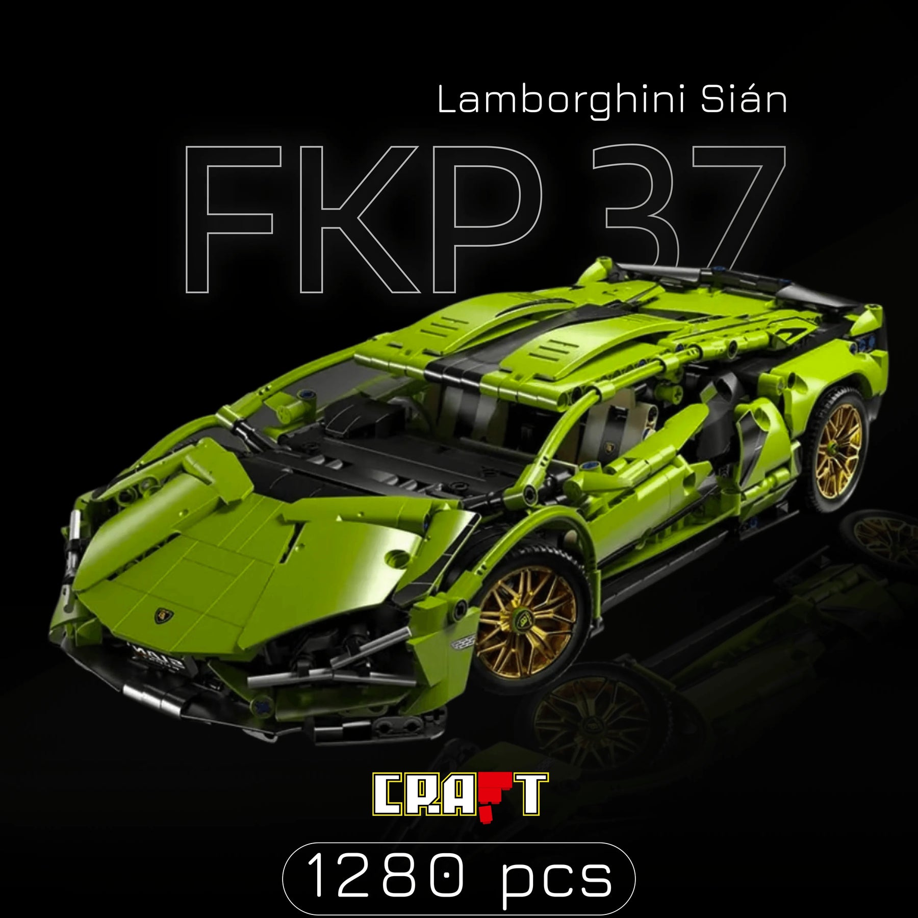 Lamborghini Sián FK937 Verde (1280 peças)