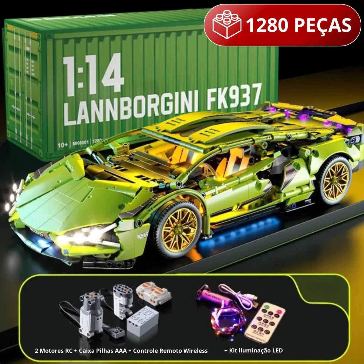 Lamborghini Sián FK937 Verde (1280 peças)