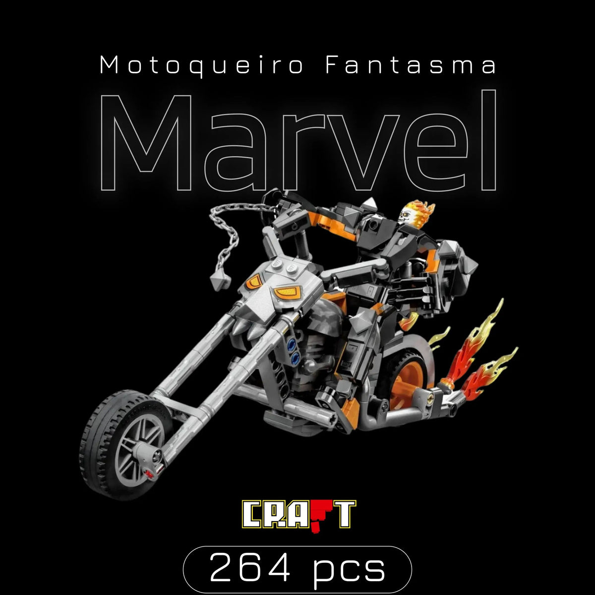 Motoqueiro Fantasma (264 pçs)