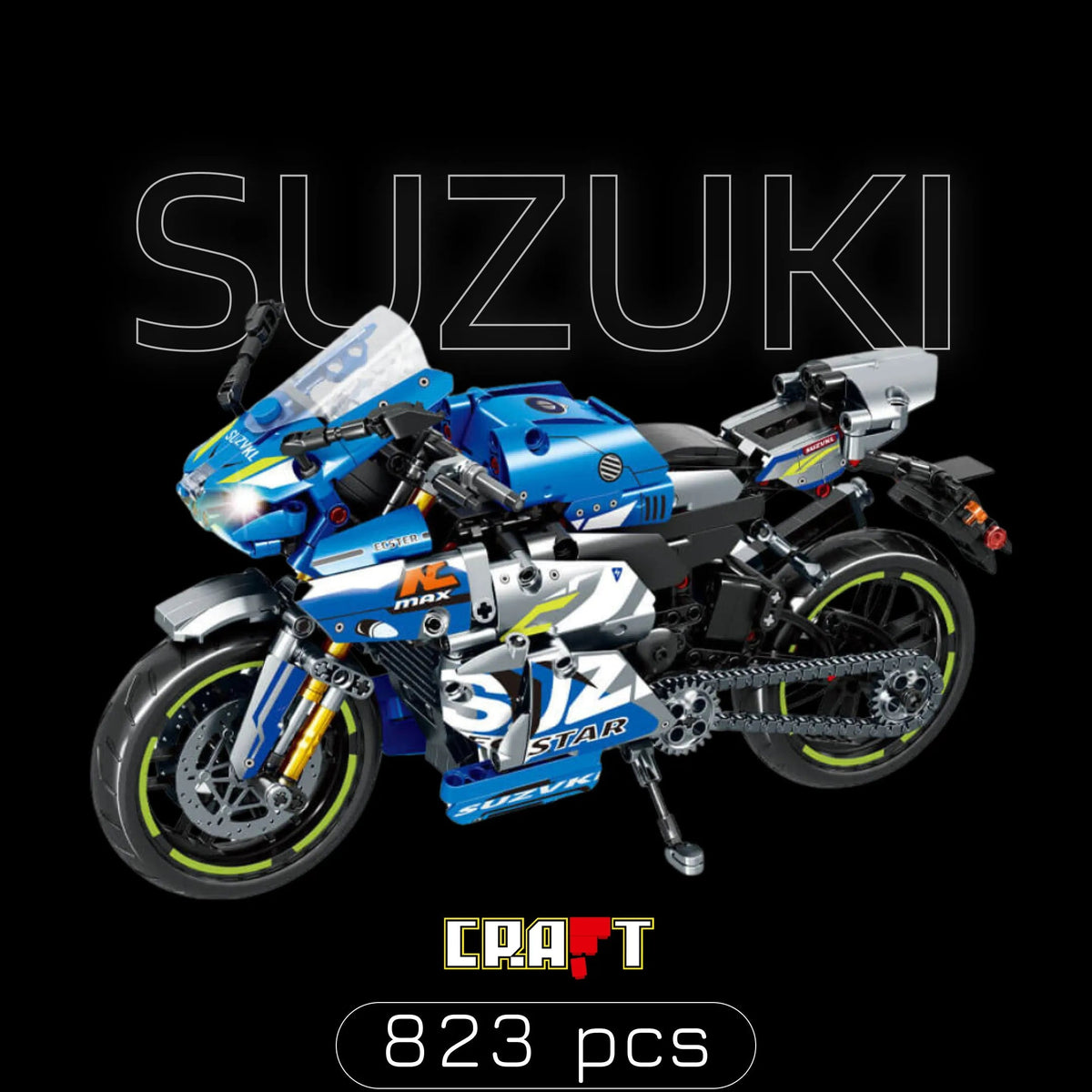 Suzuki GSX-R (823 peças)